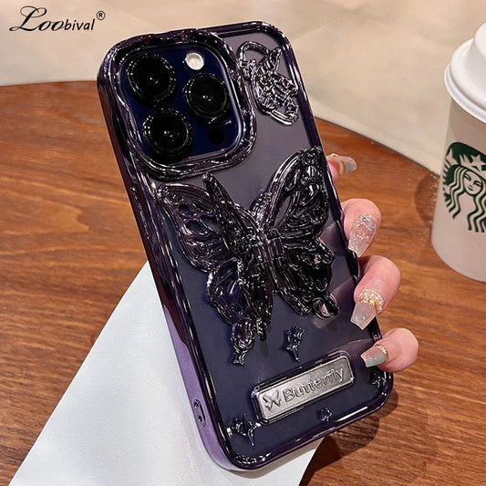 CLIPPETALS ™ Butterfly Phonecase with Folding Bracket